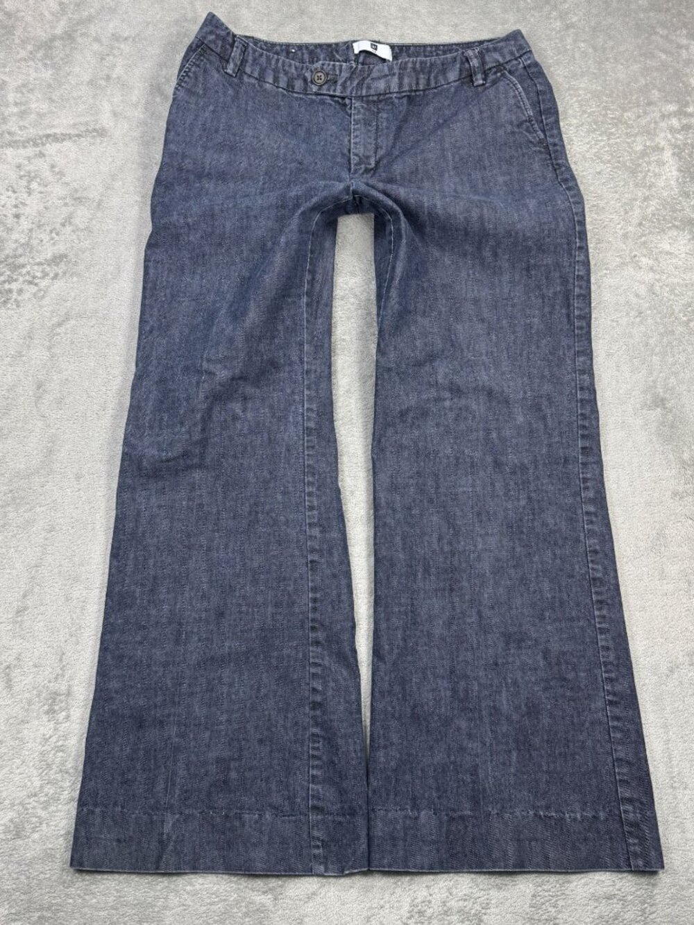 Vintage Y2K Gap Office Siren Low Rise Flare Wide Leg Jeans Womens 10 2000s Denim
